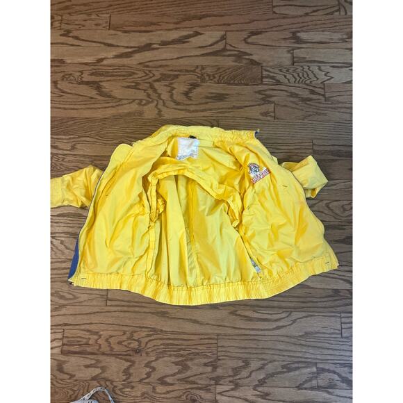 80s Vintage Captain Morgan Yellow Bomber Jacket Men’s Medium Spiced Rum Promo - Picture 3 of 8